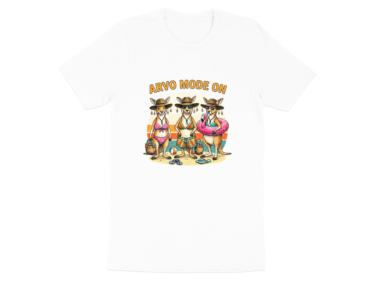 'Arvo Mode' Kangaroo Beach Graphic T-Shirt