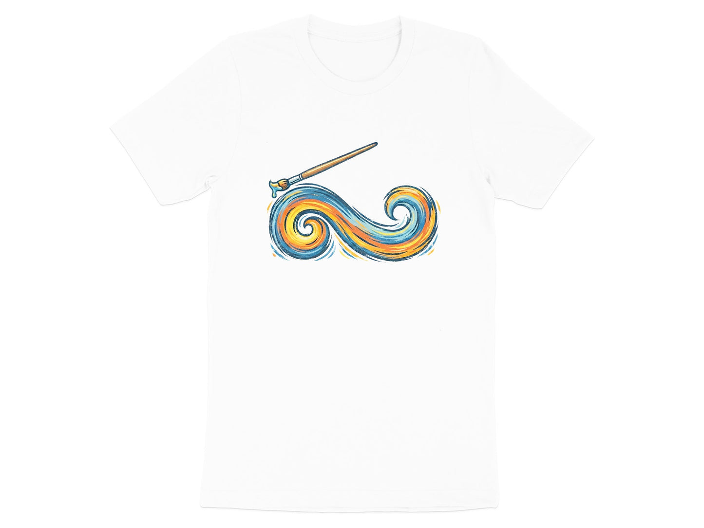 Painted Wave Graphic Tee | Starry Night Surf Shirt