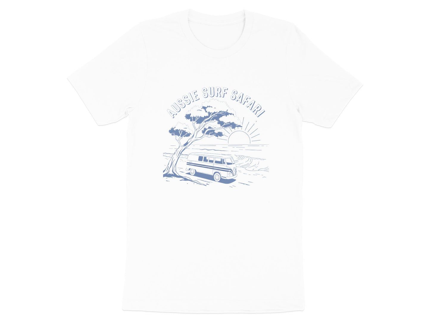 Aussie Surf Safari Kombi T-Shirt| Retro Beach Camper Tee