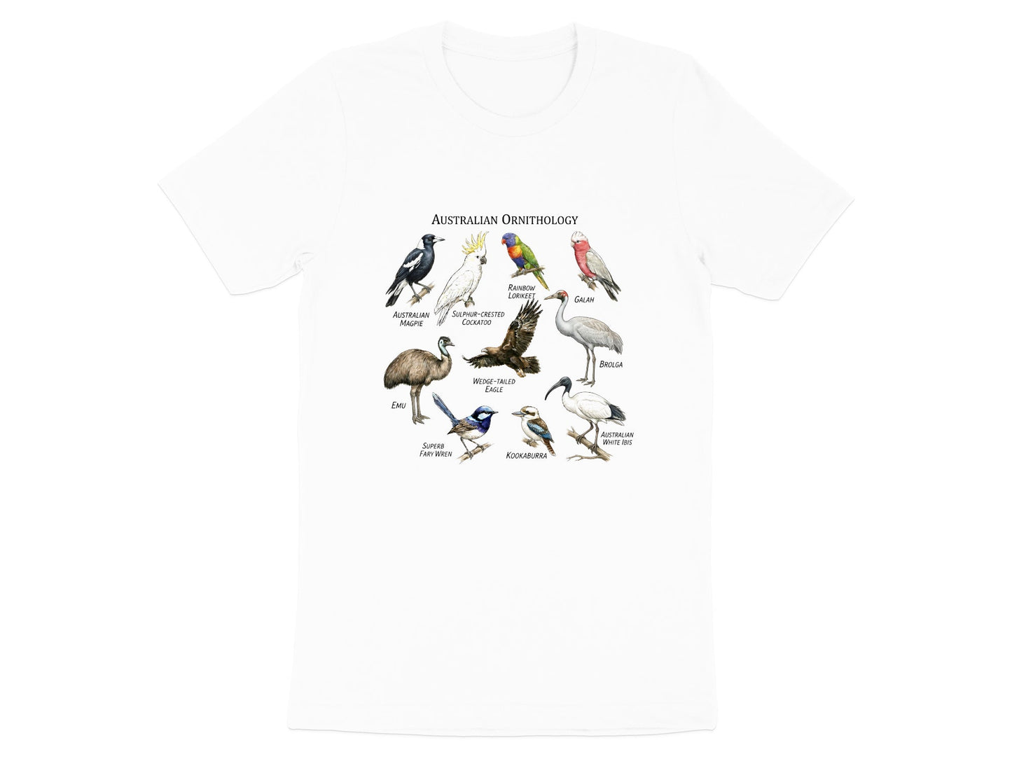 Australian Ornithology Bird Guide T-Shirt | Vintage Nature Tee
