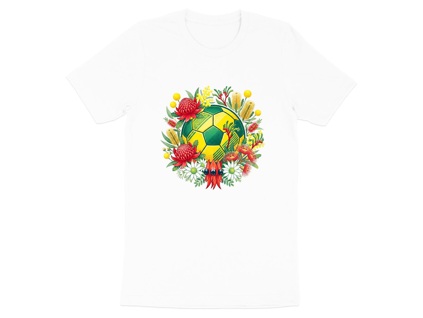 Australian Native Flower Soccer Ball T-Shirt