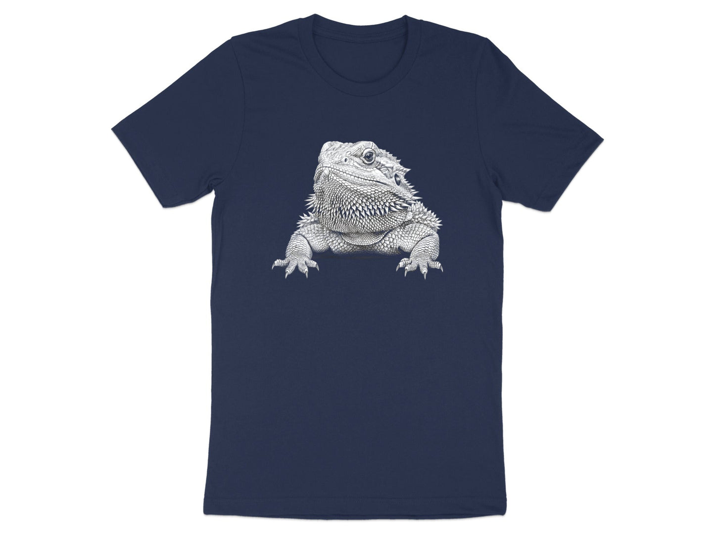 Detailed Bearded Dragon Reptile Pencil Sketch Tee