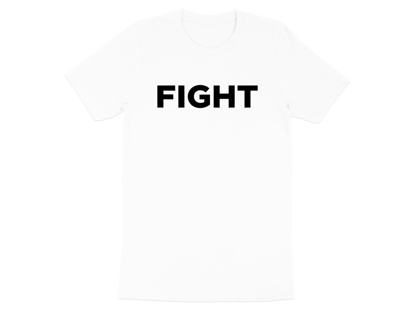 FIGHT Bold Block Text T-Shirt- Cancer Fighter Tee