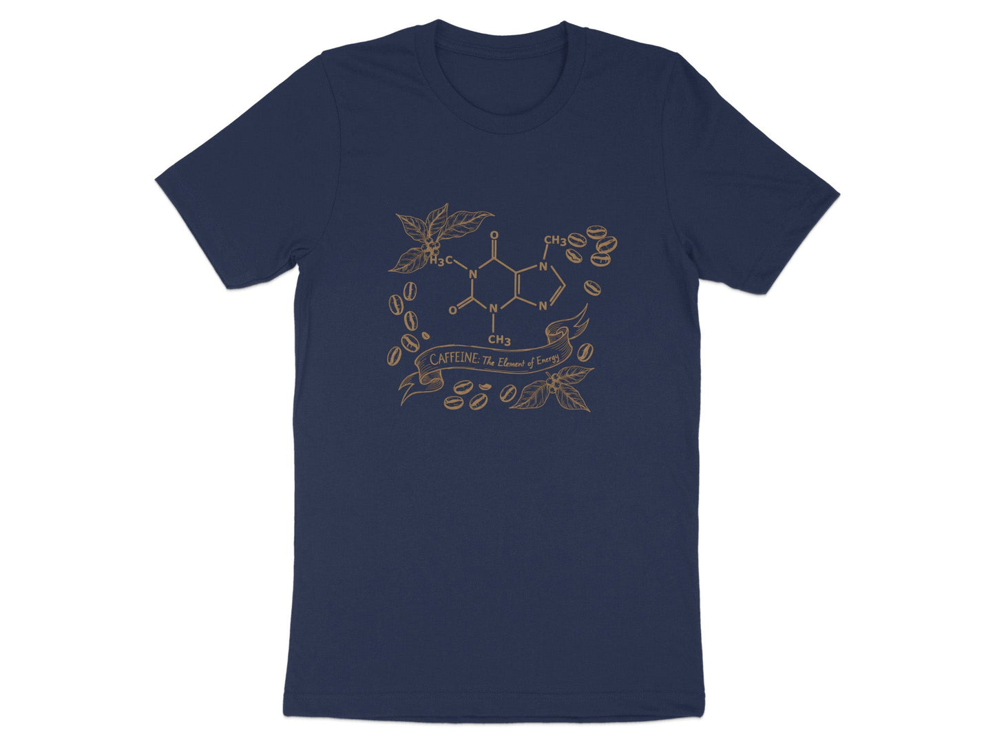 Caffeine Chemical Formula Science Graphic T-Shirt