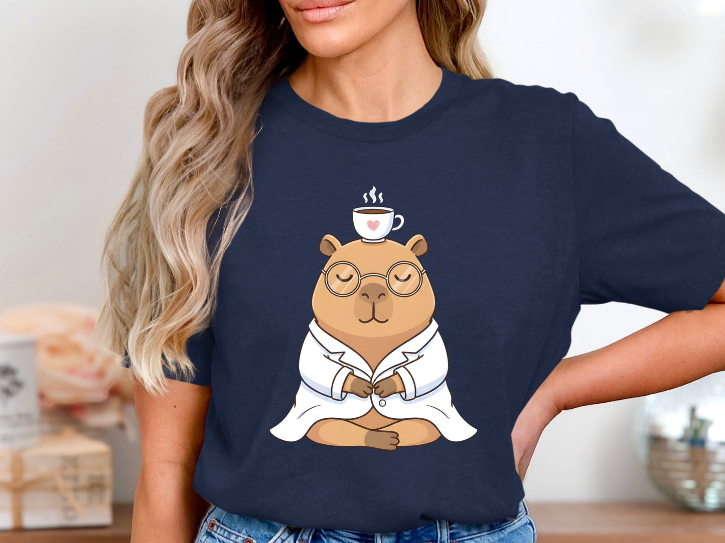 Capybara in a Lab Coat T-Shirt - Science & Research Humour Tee