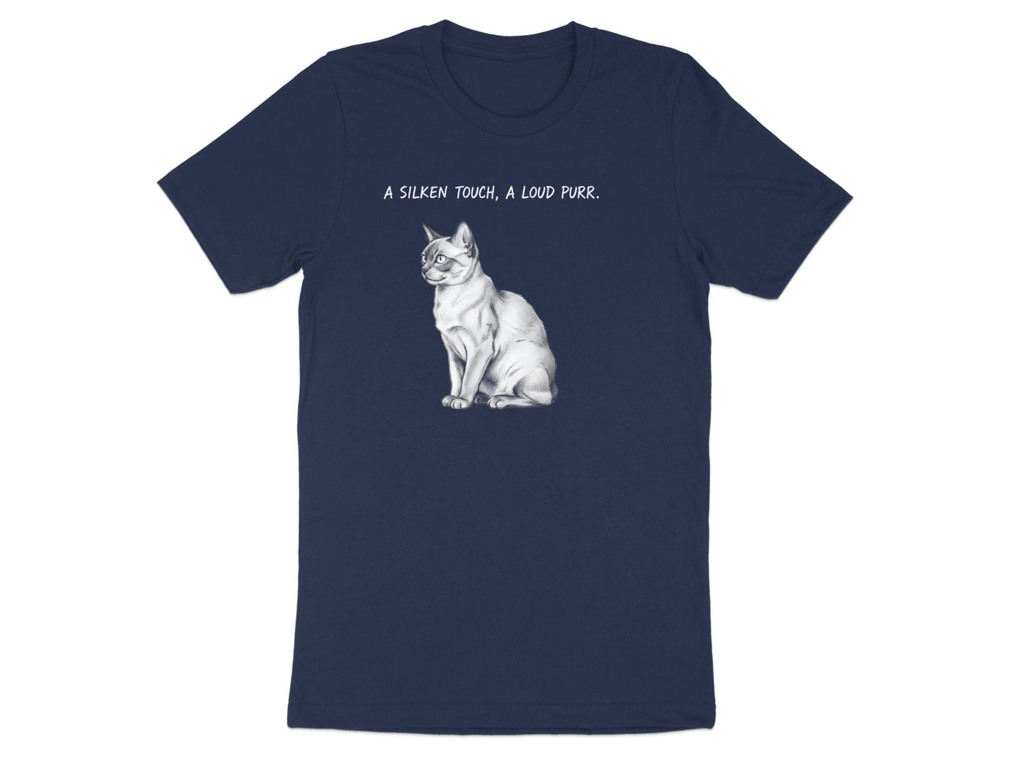 A Silken Touch Cat Pencil Sketch T-Shirt