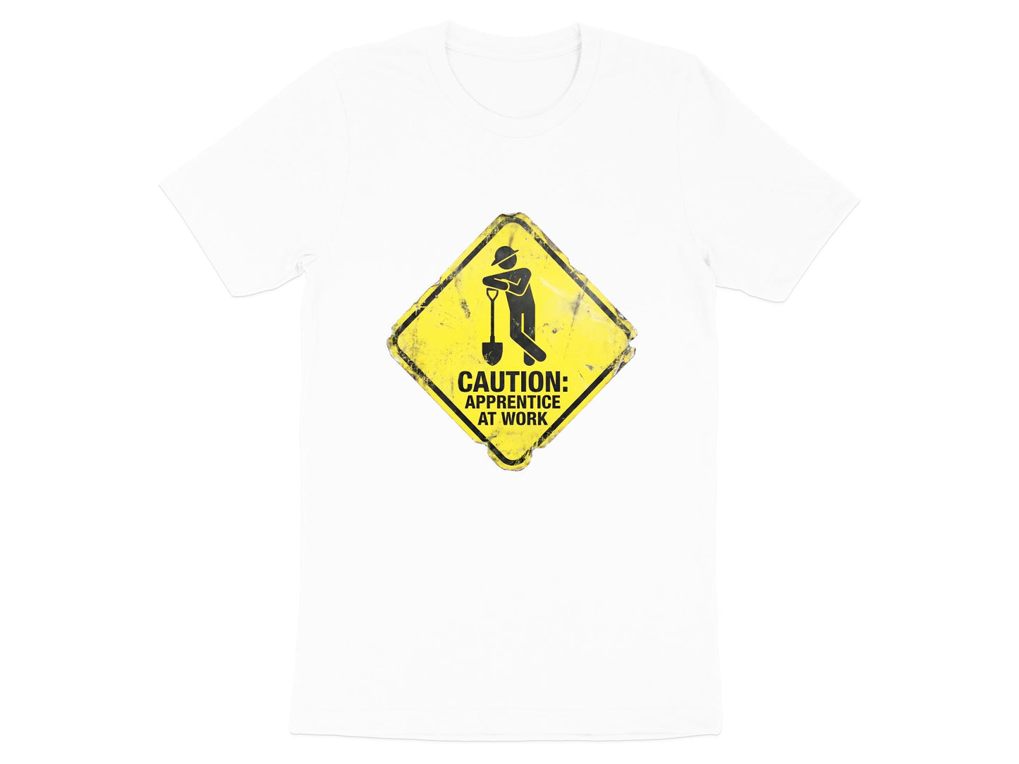 Caution: Apprentice At Work T-Shirt | Funny Tradie Humor Tee