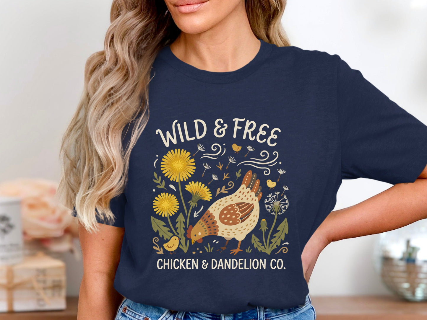 Wild & Free Chicken & Dandelion Co. T-Shirt
