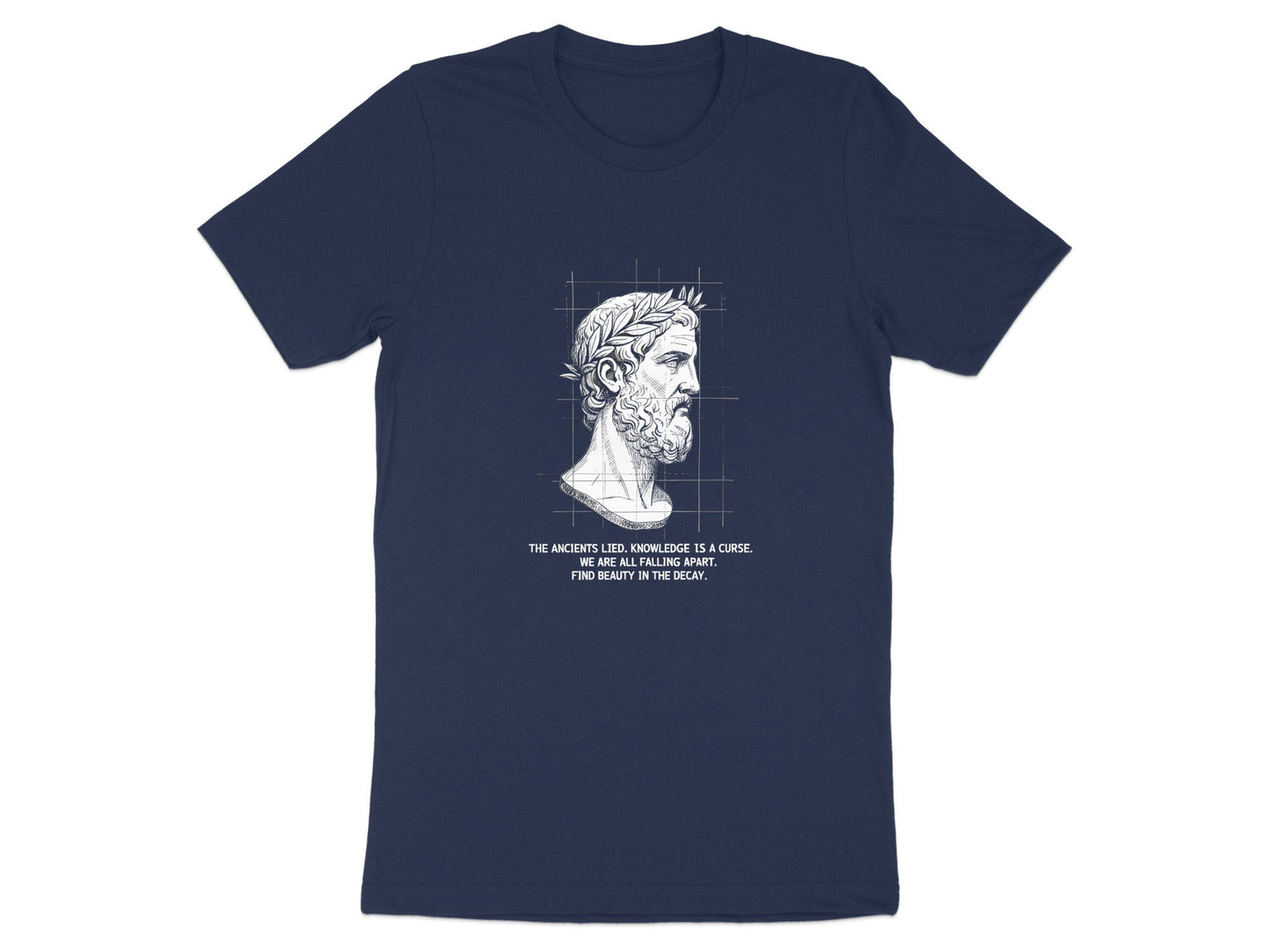Ancient Philosophy Quote T-Shirt - 'Beauty in the Decay' Tee