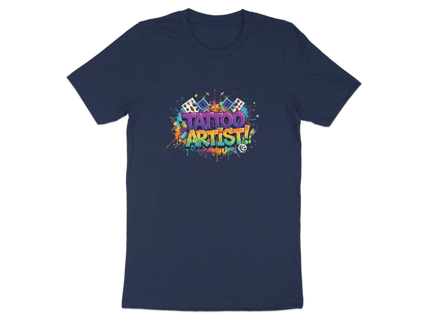 Colorful Tattoo Artist Graffiti T-Shirt - Vibrant Streetwear Tee