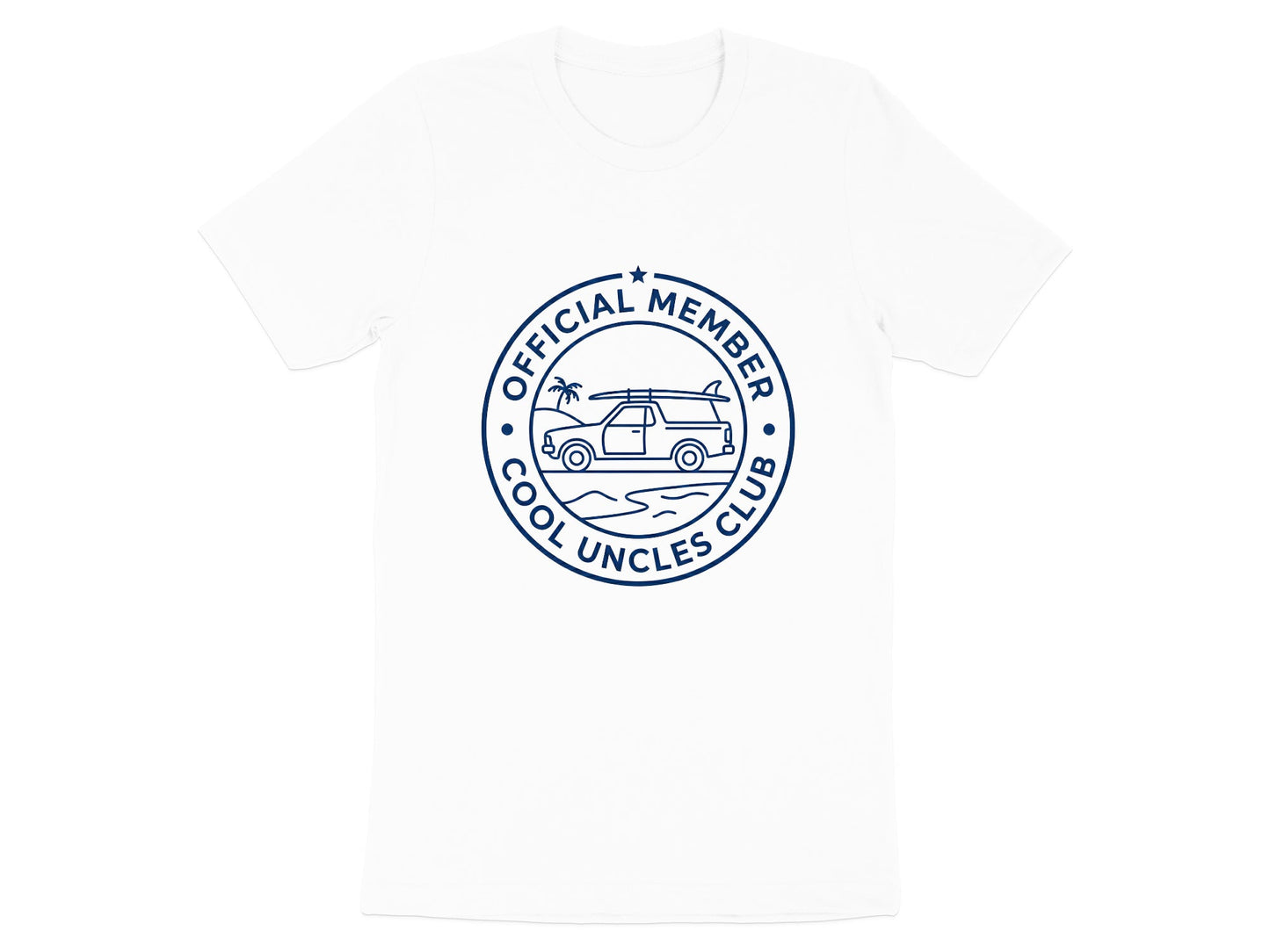 Cool Uncles Club Retro Badge Tee - Funny Sibling Gift Shirt