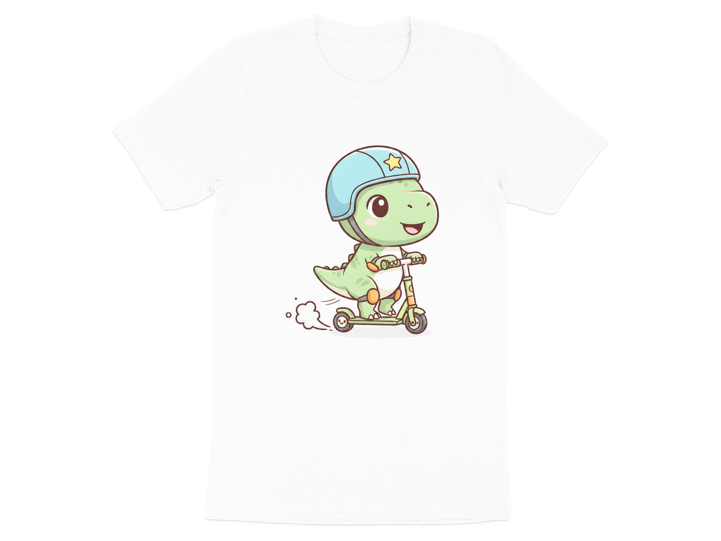 Dinosaur Riding Scooter T-Shirt - Cute Kids & Toddler Style