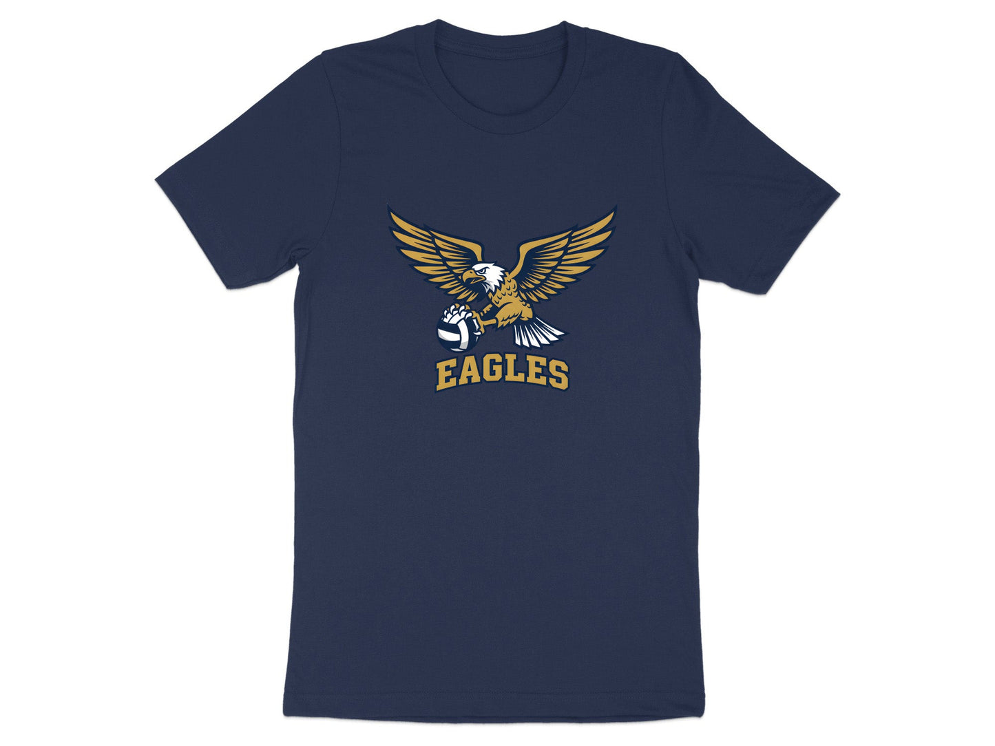 Eagles Volleyball Mascot Graphic T-Shirt