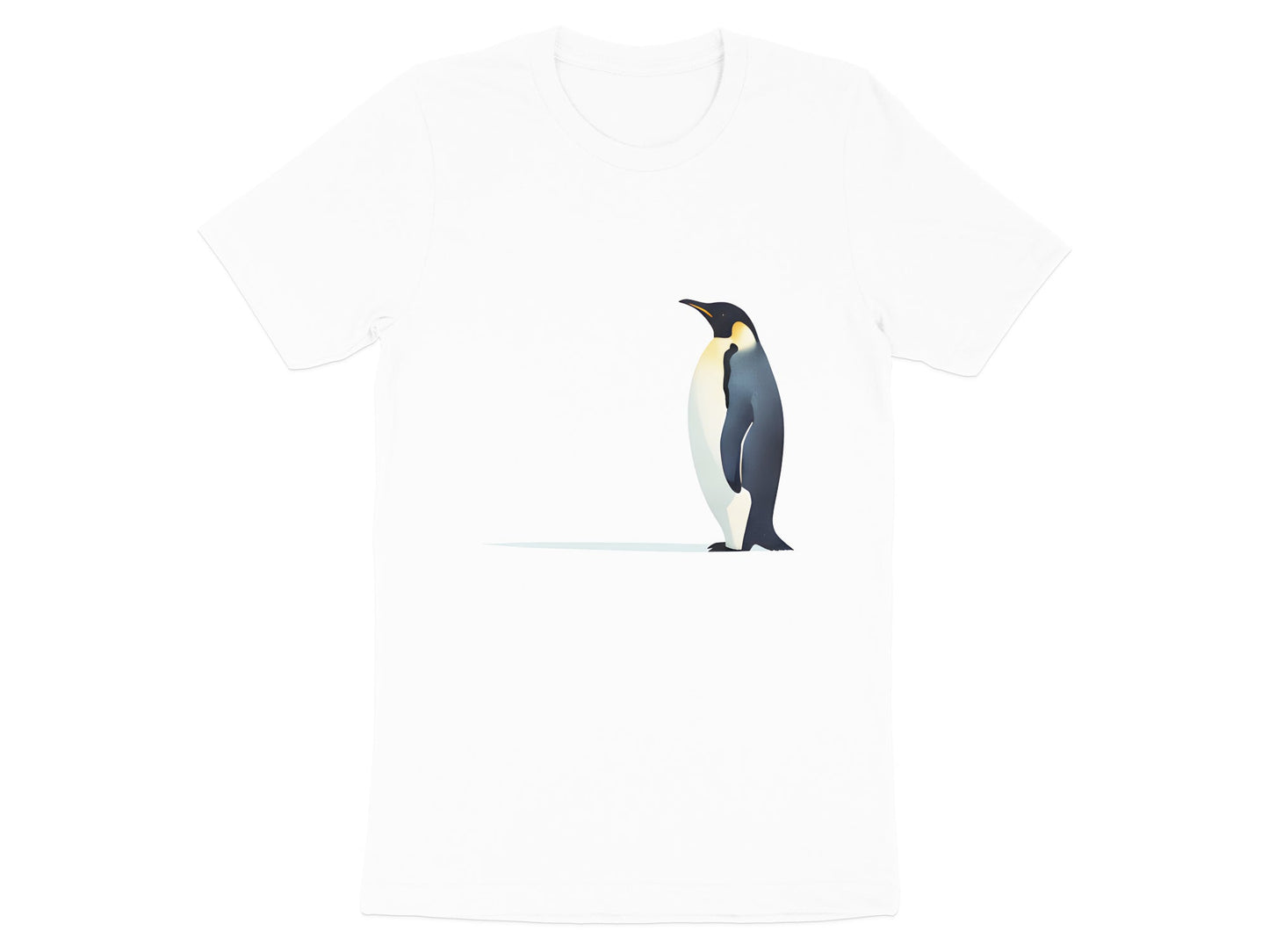 Emperor Penguin Silhouette T-Shirt - Minimalist Antarctic Art