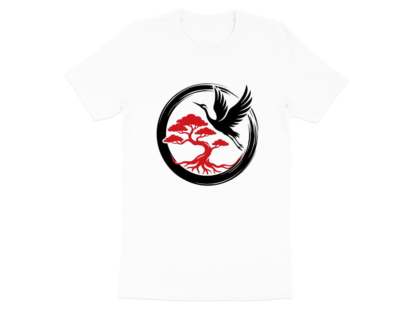 Zen Crane & Bonsai Martial Arts T-Shirt