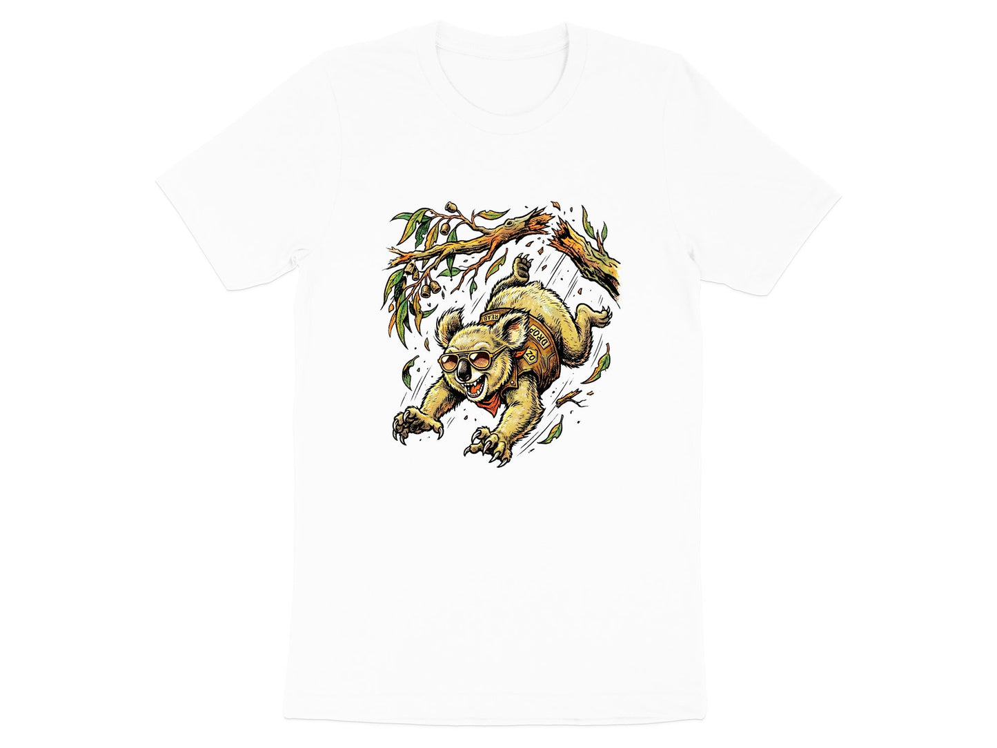 Extreme Danger Falling Drop Bear Graphic T-Shirt