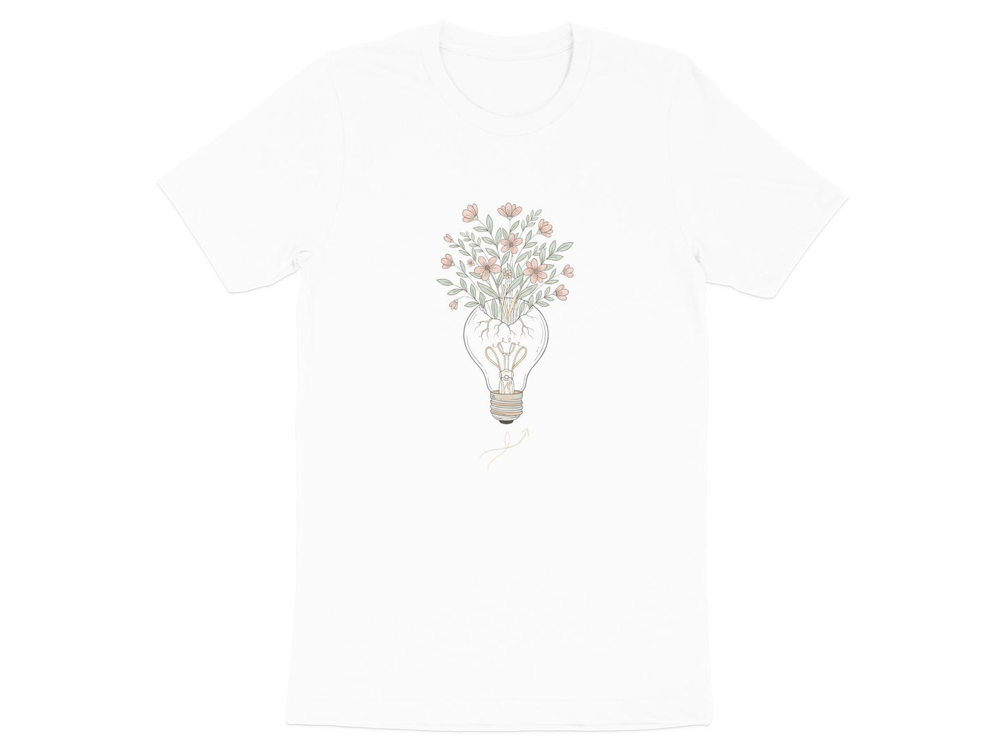 Growing Ideas Flowers in Lightbulb T-Shirt - Creative Growth Tee
