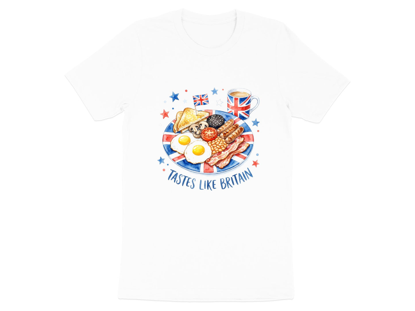 Tastes Like Britain Full English Breakfast T-Shirt - Foodie Art