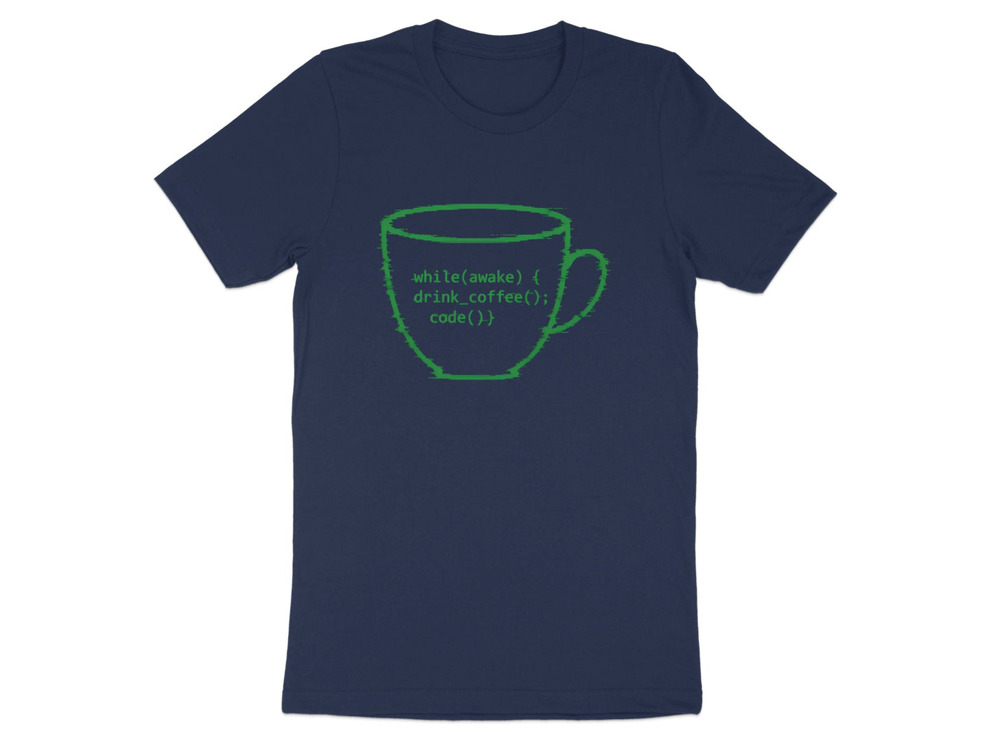 While Awake Drink Coffee T-Shirt - Programmer Loop Tee