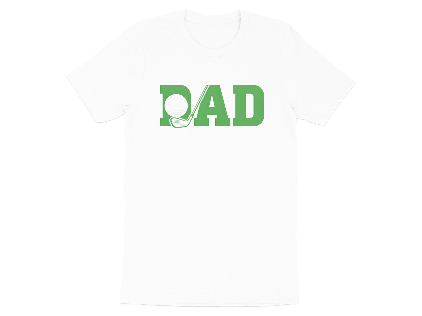 Golf Dad Green Block Text T-Shirt