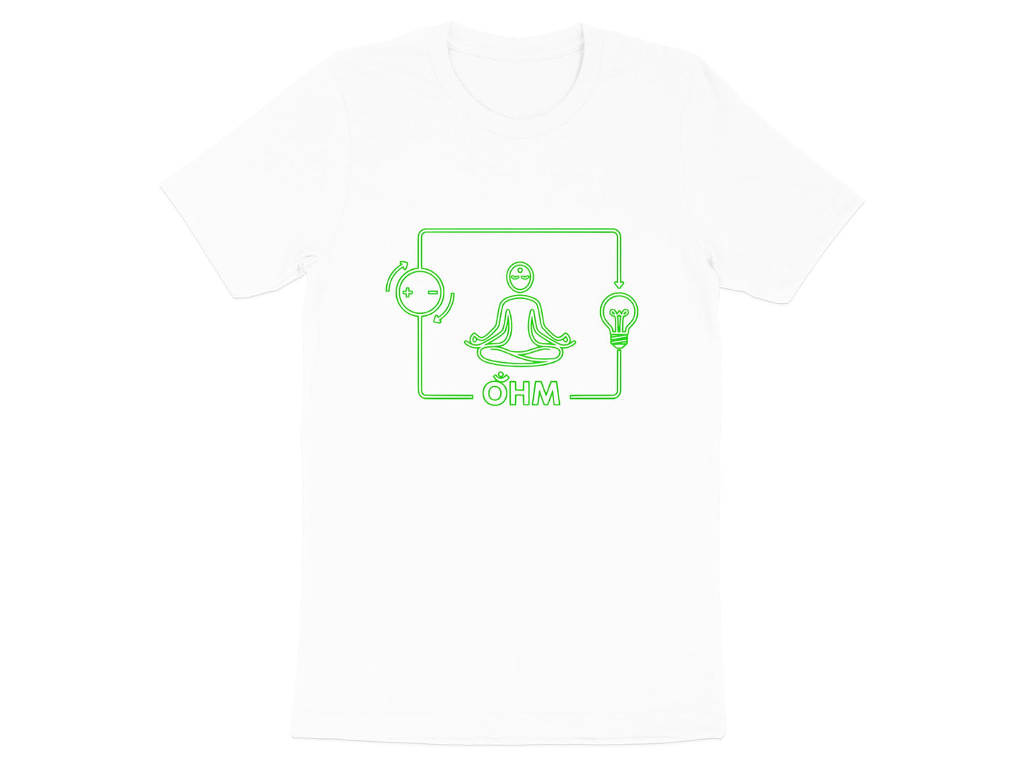 Yoga Ohm Circuit T-Shirt - Zen Electrician Zen Tee