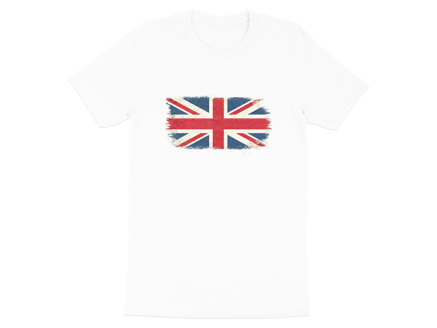 Grunge Union Jack Flag T-Shirt - Vintage Distressed Style