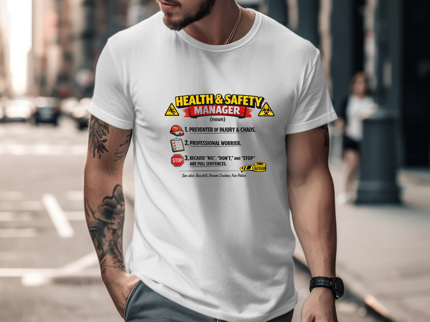 Health & Safety Manager Definition T-Shirt - Funny OHS Tee
