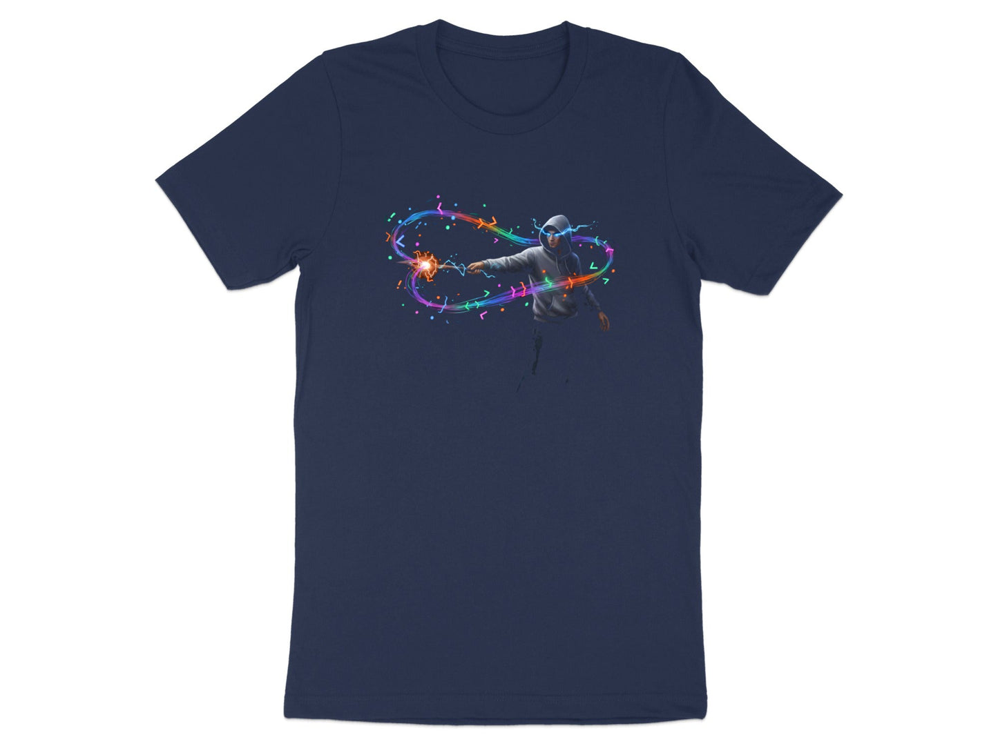 Rainbow Tech Wizard T-Shirt - Colorful Programmer Graphic Tee