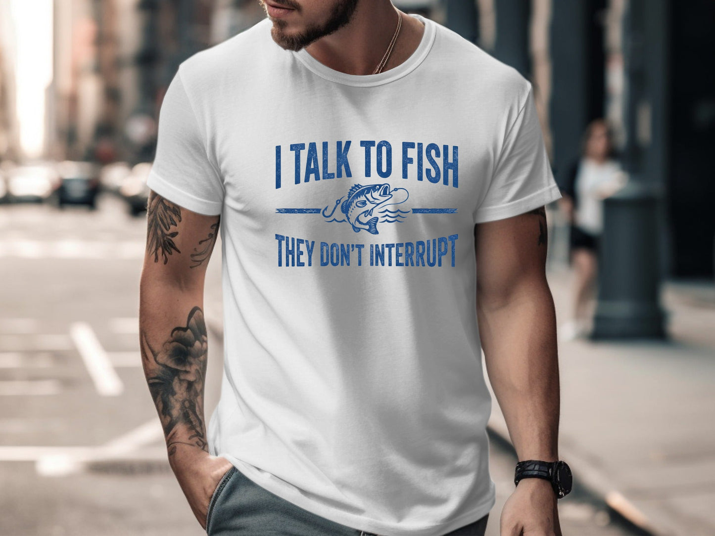 I Talk To Fish They Don't Interrupt T-Shirt