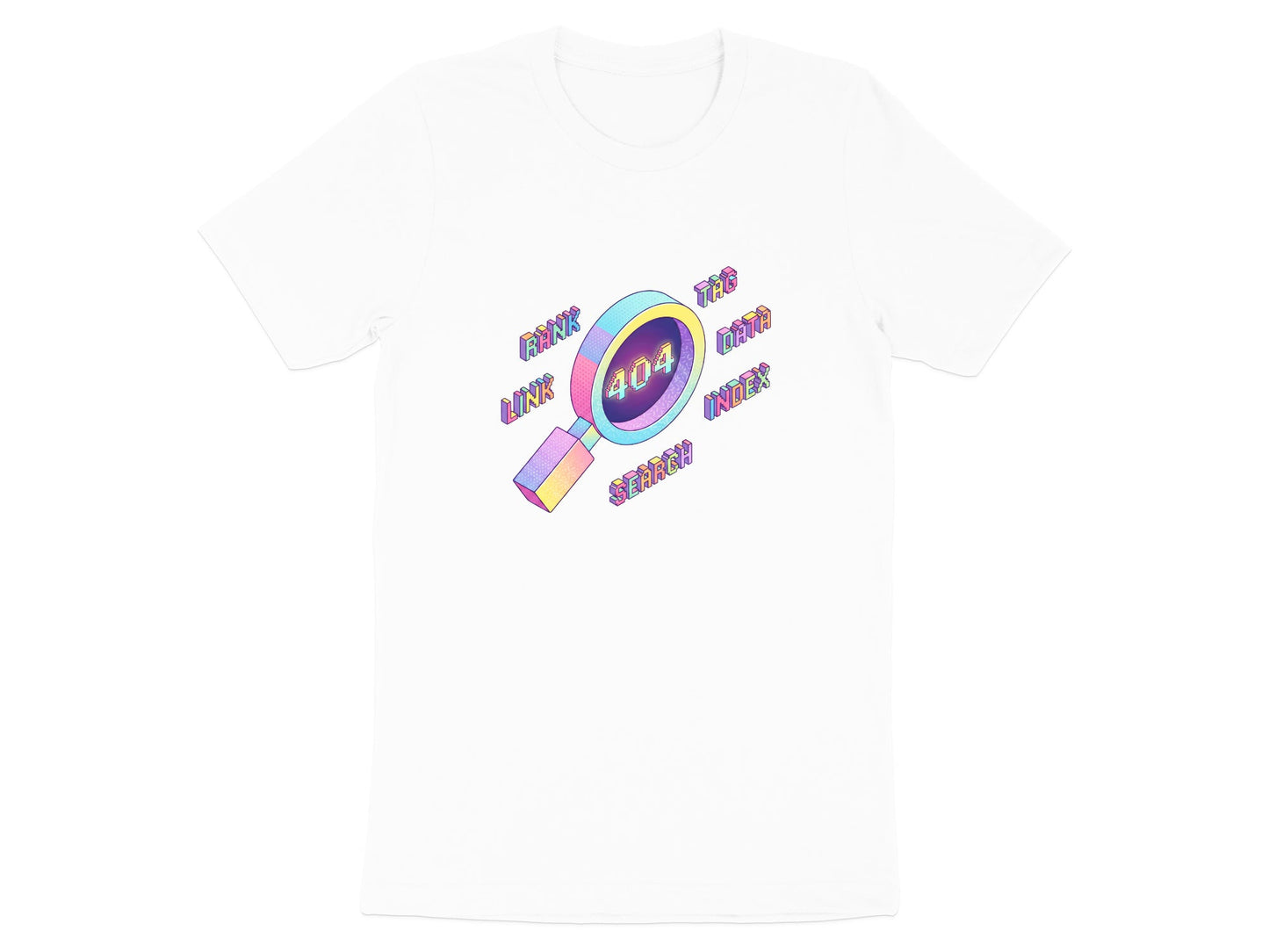 Isometric Search Error T-Shirt - SEO & Web Developer Tee
