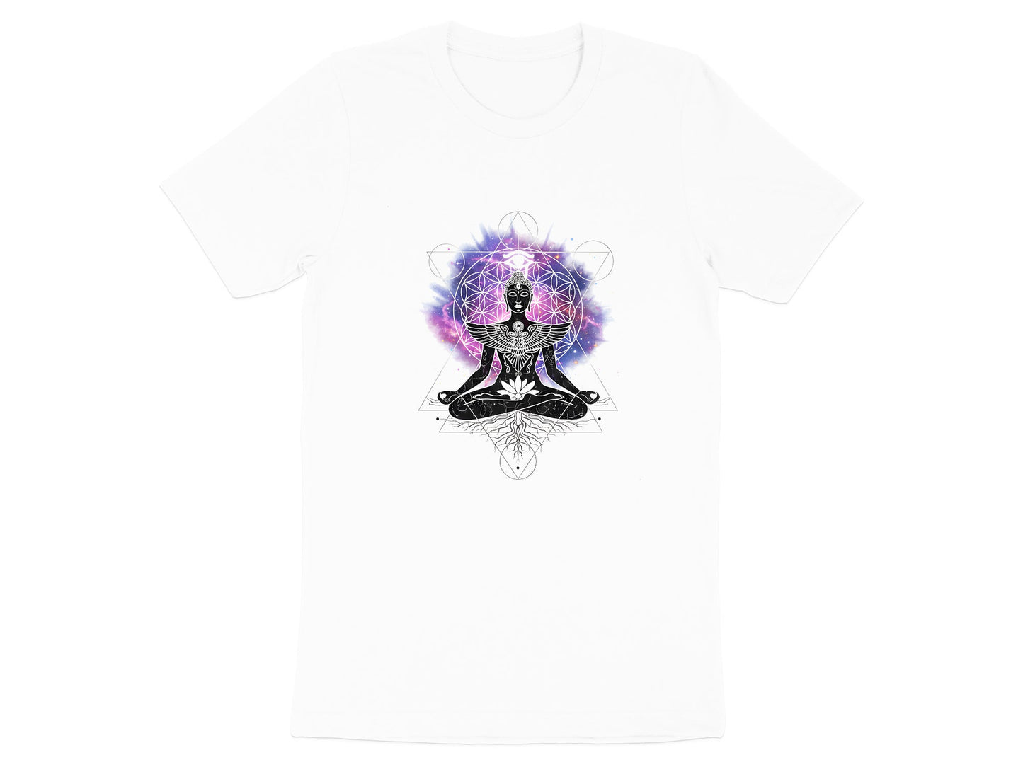 Sacred Geometry Buddha Space T-Shirt