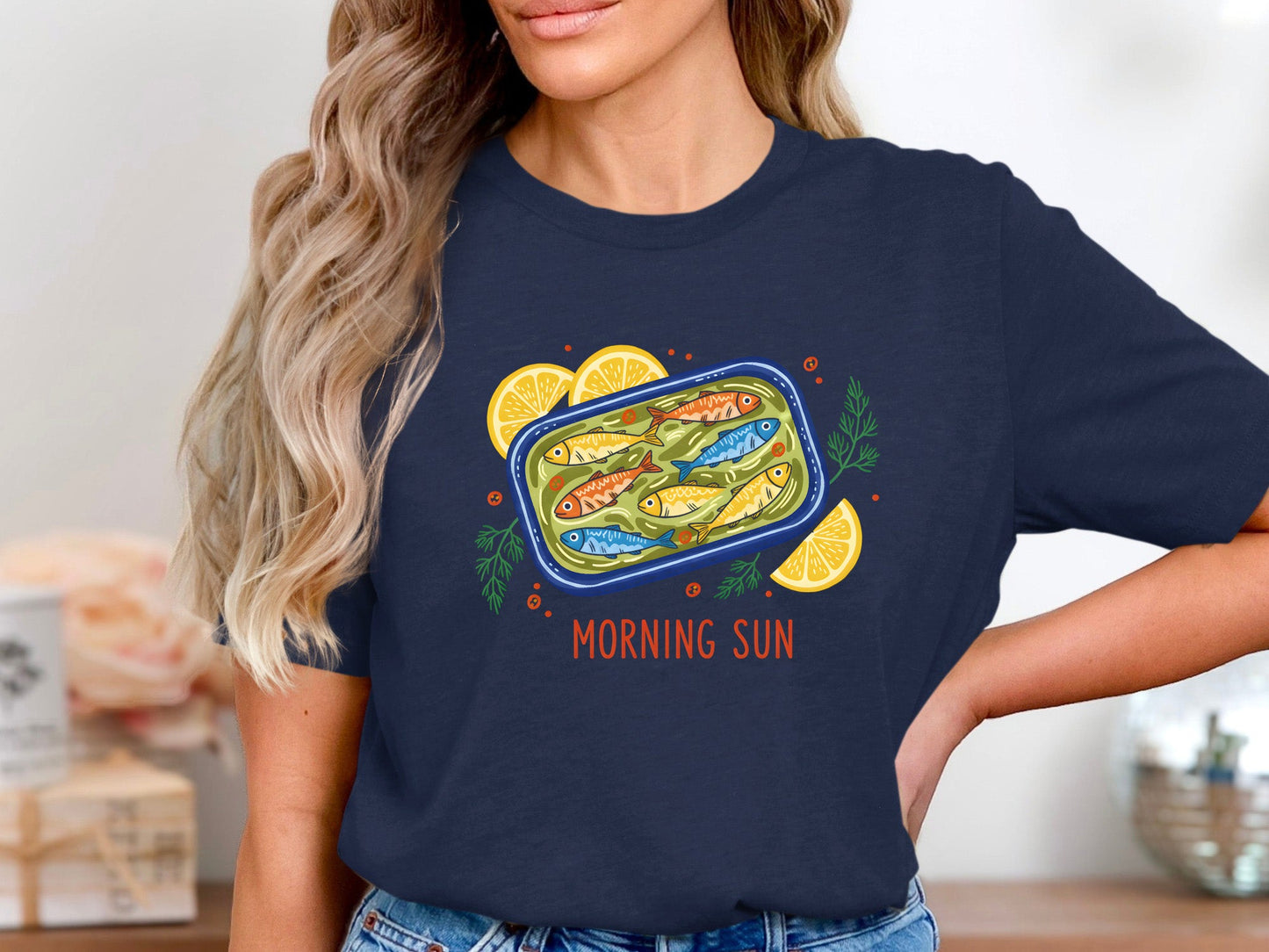 Morning Sun Tinned Fish Graphic T-Shirt