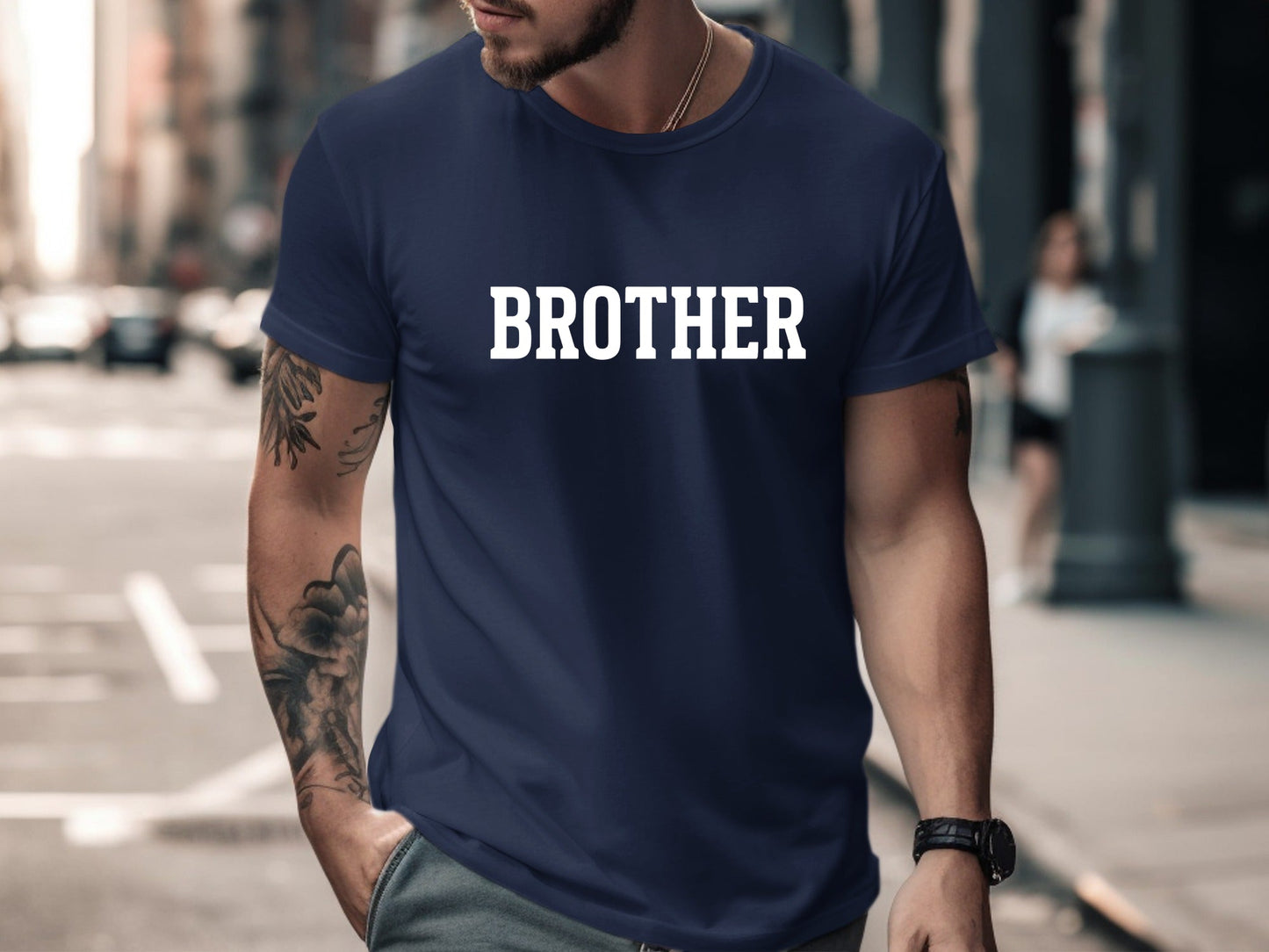 Classic Brother Varsity Block Lettering Tee
