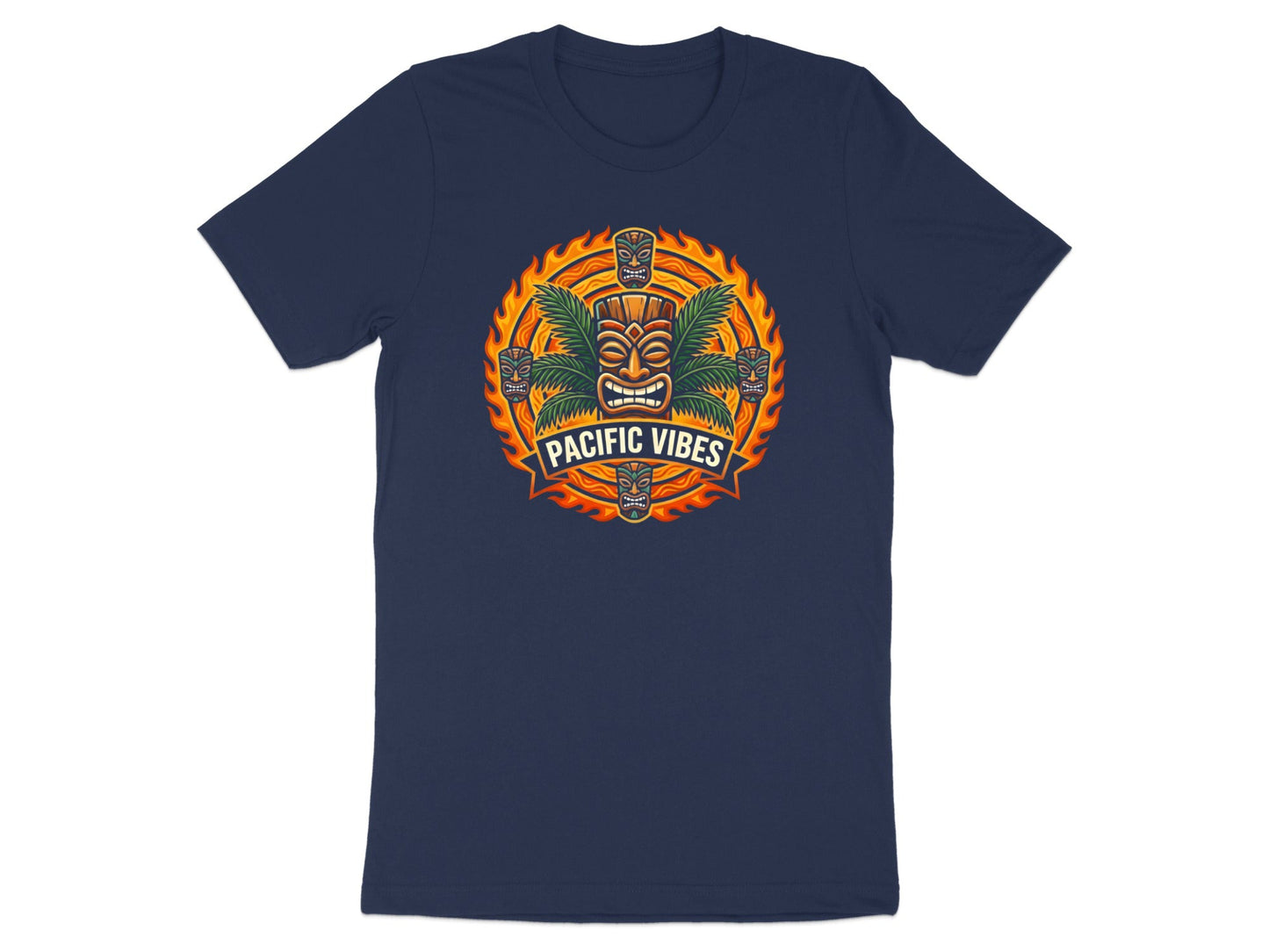 Pacific Vibes Tiki Mask Tropical Men's Tee