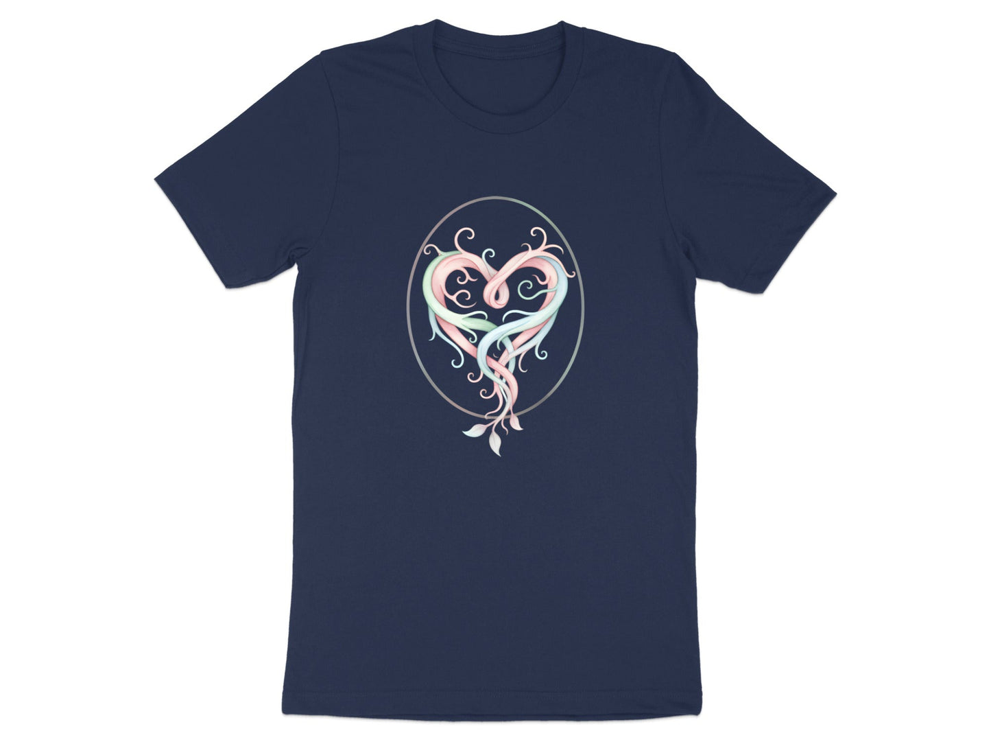 Pastel Swirl Emotional Heart Graphic Tee