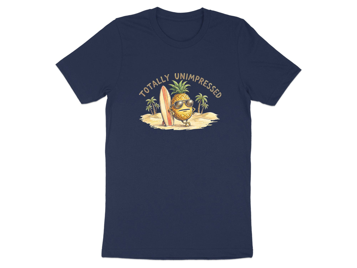 Totally Unimpressed Pineapple T-Shirt | Funny Summer Surf Tee