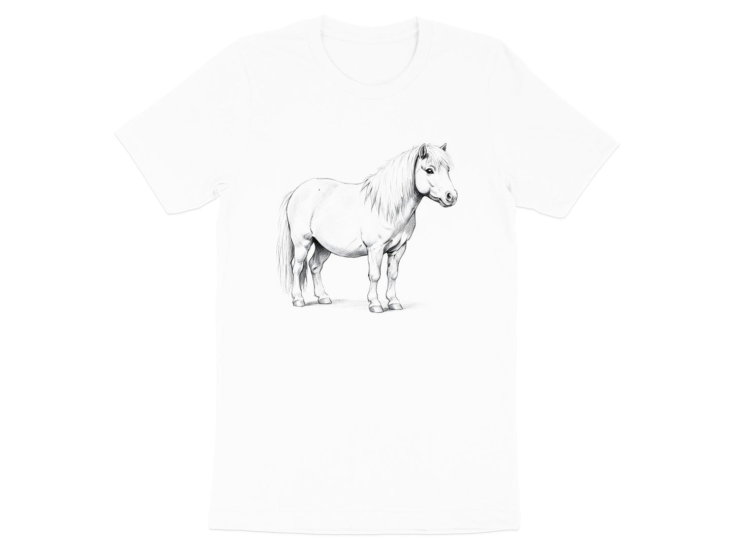 Pony Pencil Sketch Men's Graphic Tee