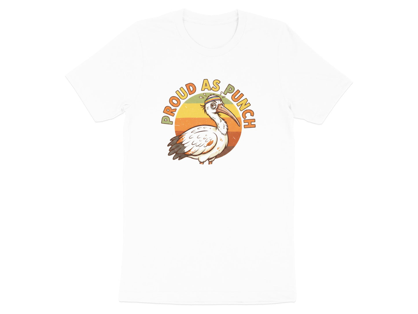 Proud As Punch Pelican T-Shirt - Black / Aussie Humor Pride