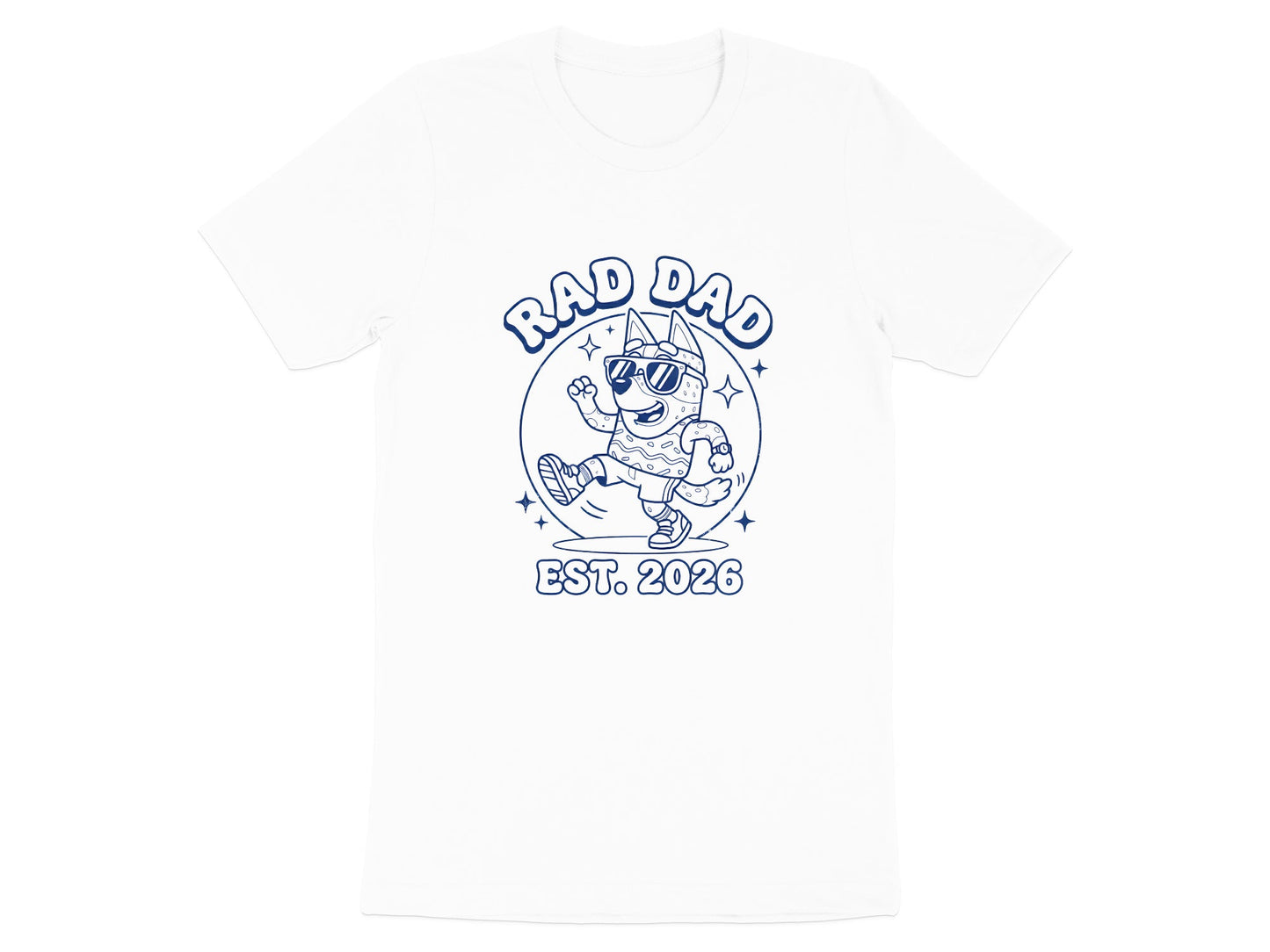 Rad Dad Bandit Vintage Blue Heeler Graphic Tee