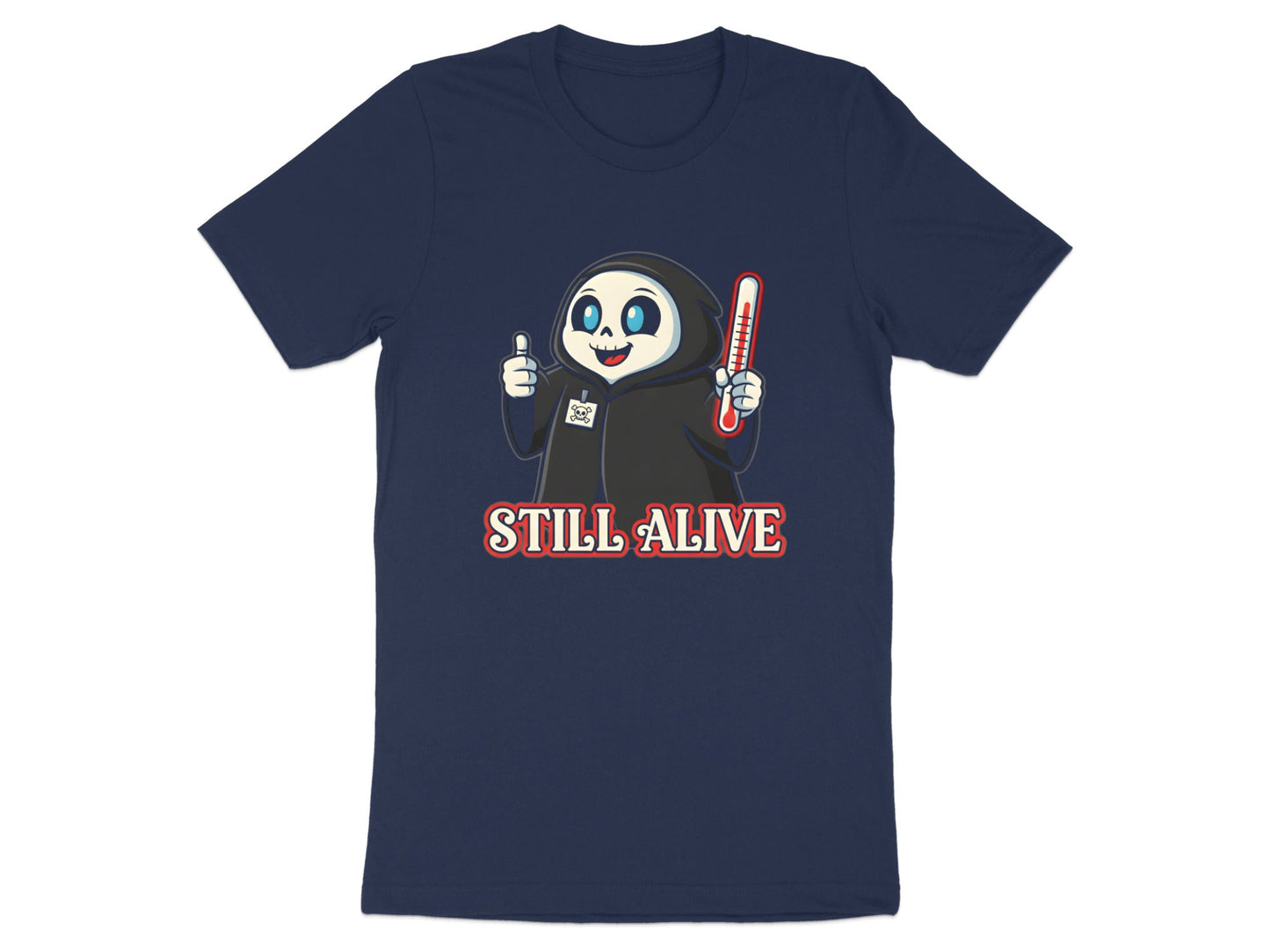 Grim Reaper Fever T-Shirt - Dark Humour Medical Graphic