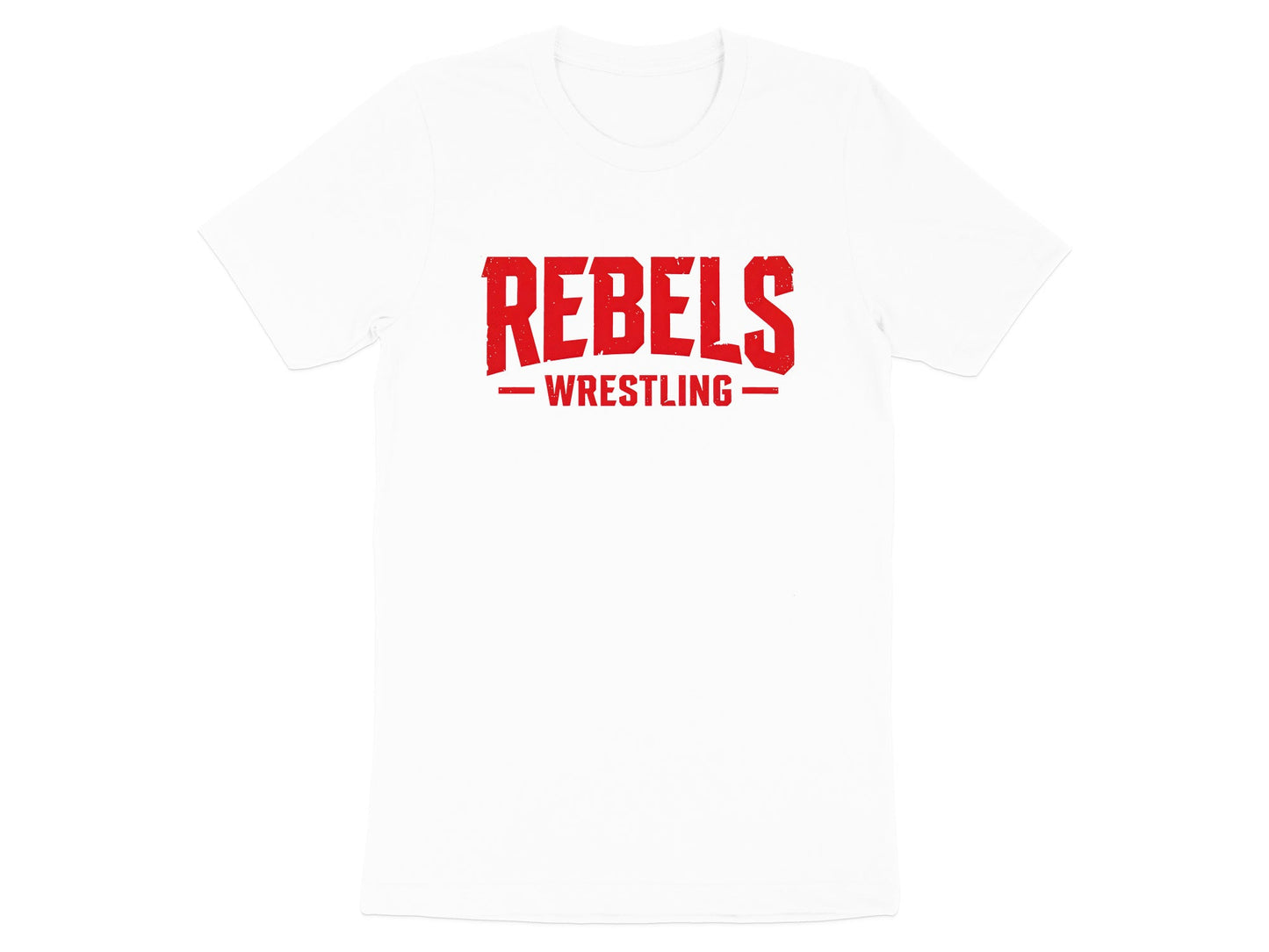 Rebels Wrestling Distressed Logo T-Shirt