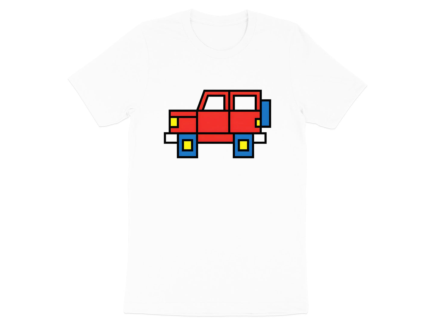 Retro 8-Bit Red Off-Road 4x4 T-Shirt