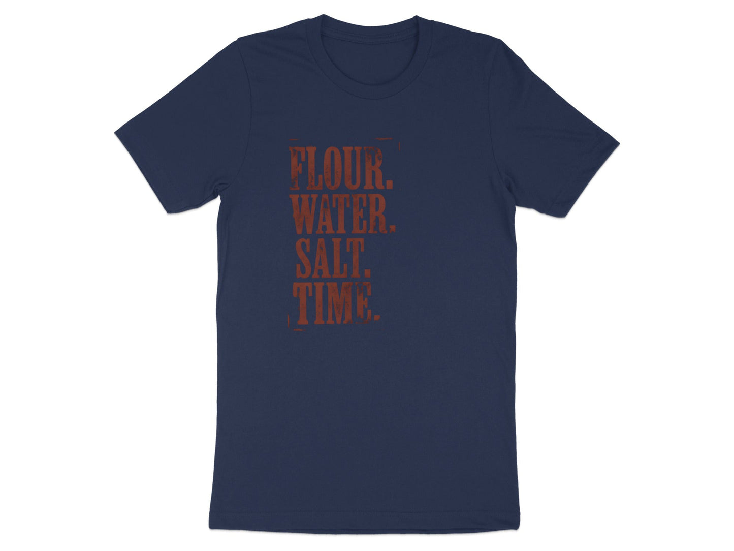Rustic Sourdough Ingredients T-Shirt - Artisan Baker Tee