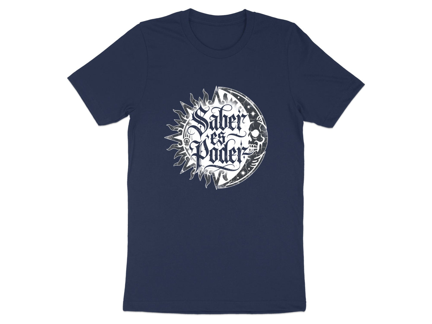 Saber es Poder Typography T-Shirt - Knowledge is Power