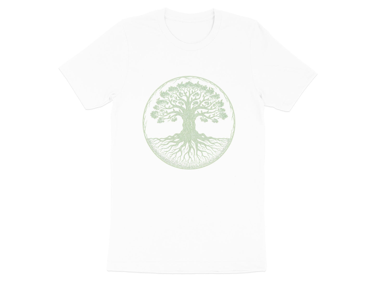 Sage Green Sacred Tree of Life T-Shirt