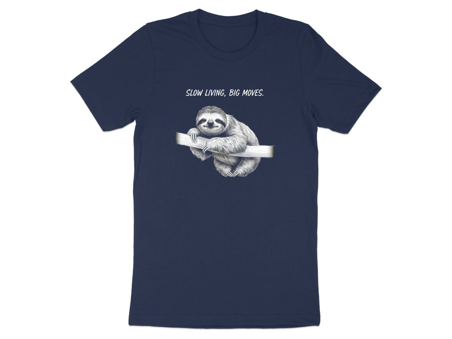 Slow Living Sloth Sketch Men's Graphic Tee