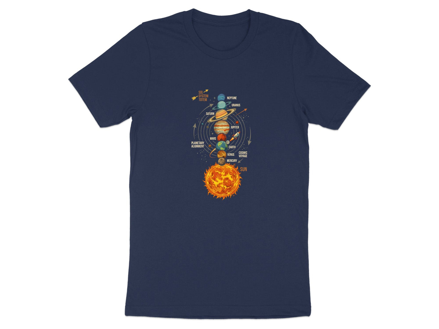 Sol System Totem Educational Planet T-Shirt