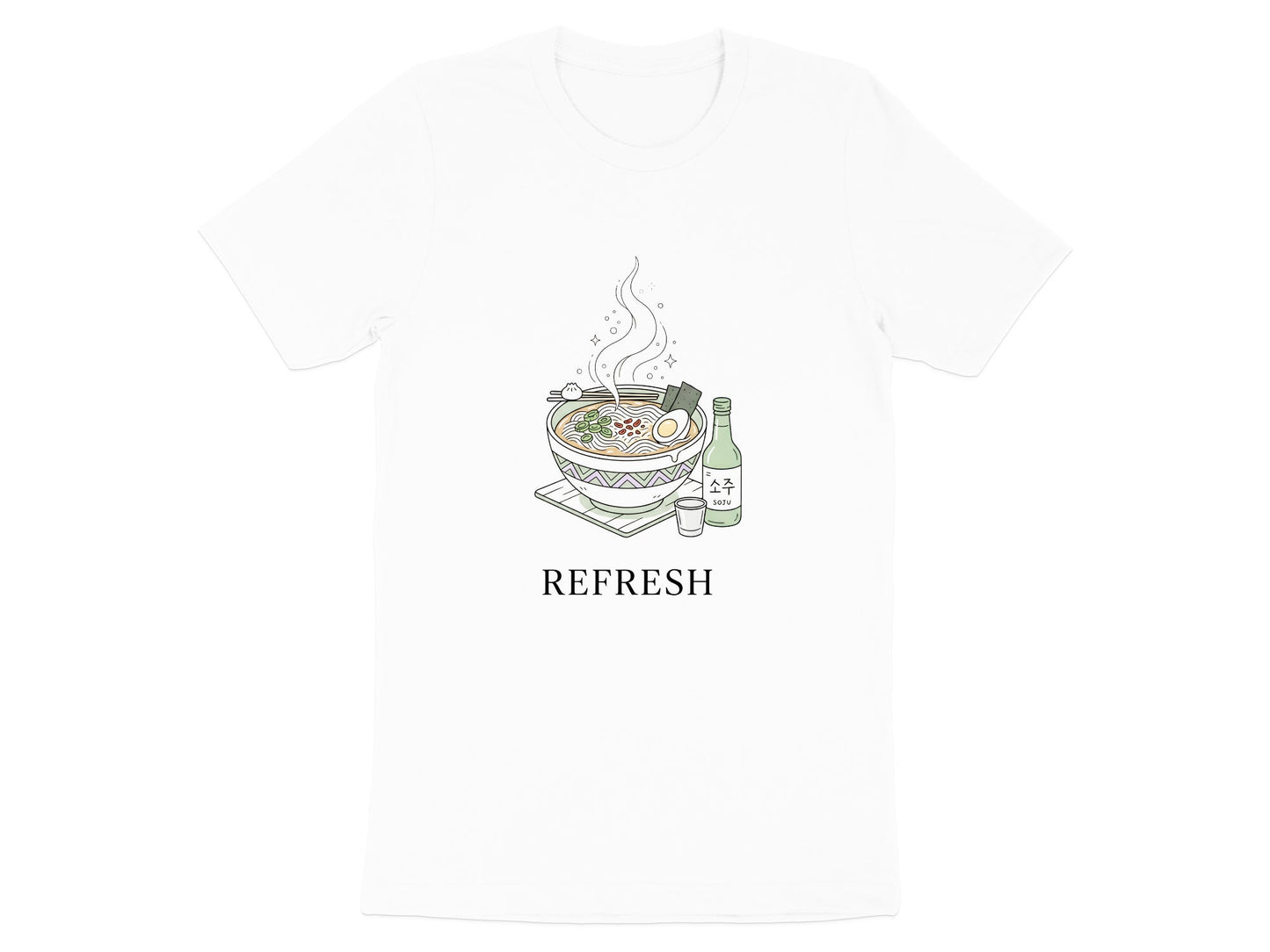 Ramen & Soju Korean Comfort Food T-Shirt