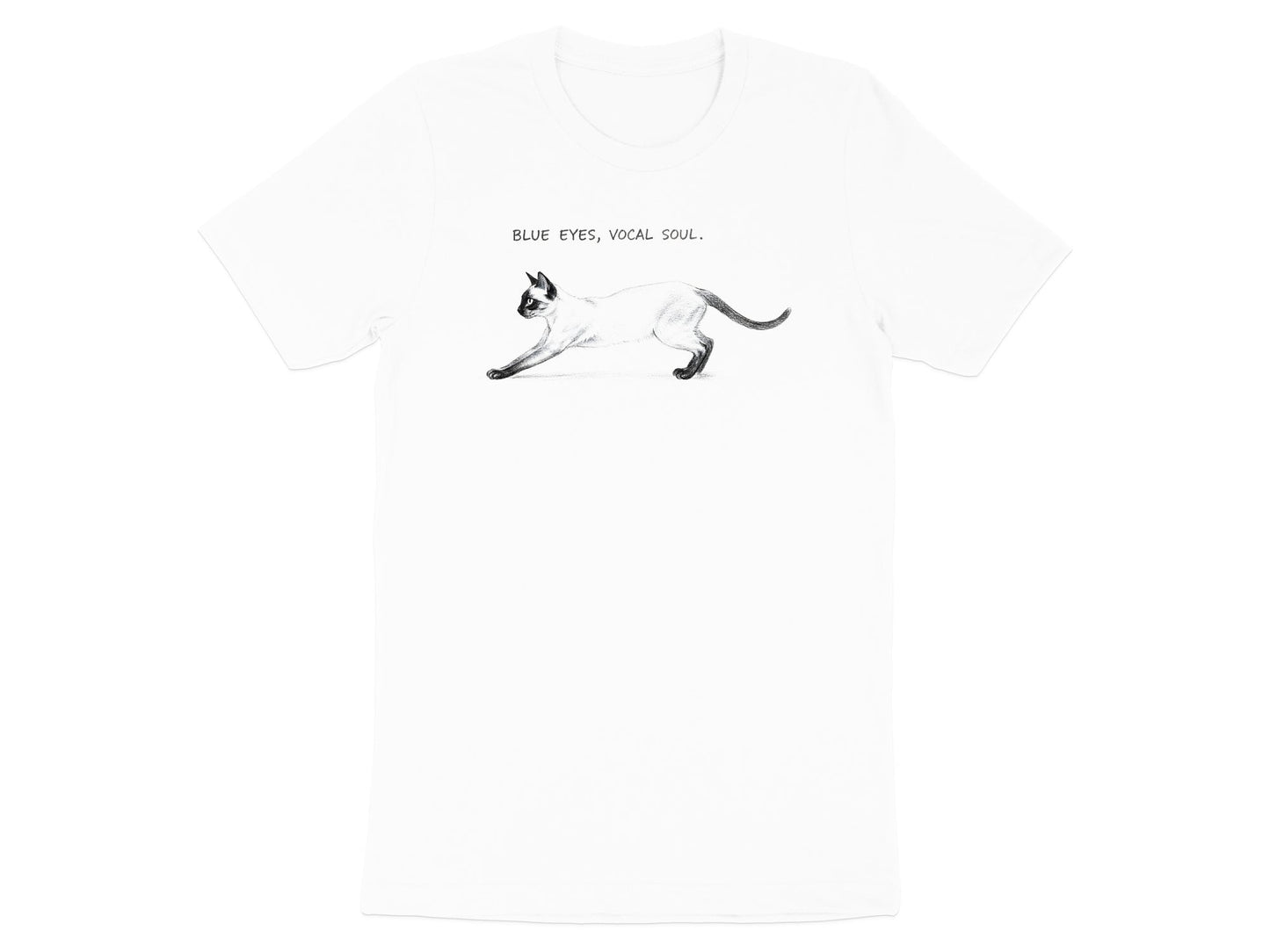 Blue Eyes Vocal Soul Siamese Cat T-Shirt
