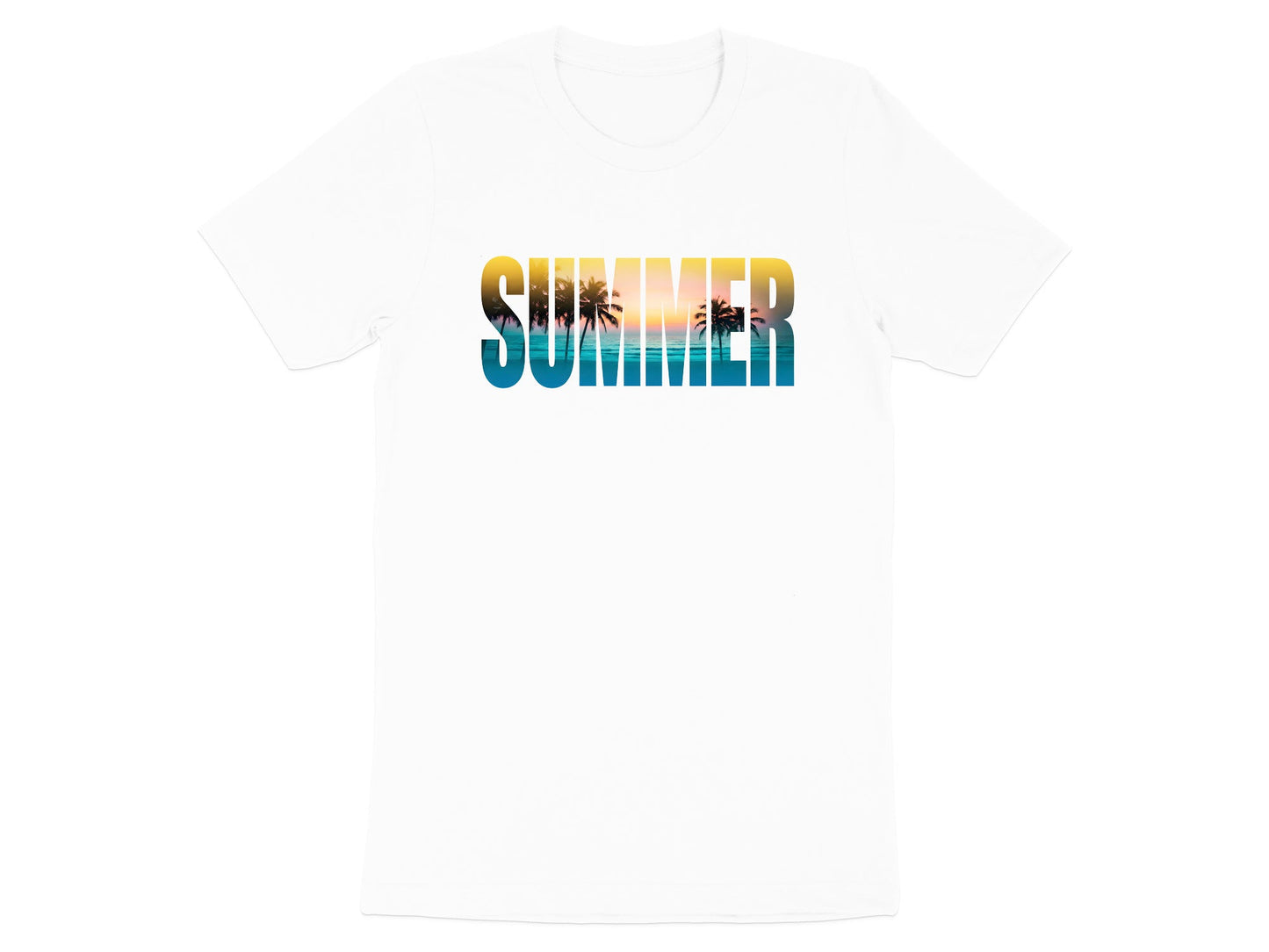 Tropical Summer Typography T-Shirt | Sunset Beach Graphic Tee